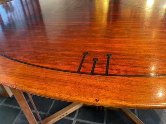 Image 1 of Paul Schuitema round dining table with 4 chairs