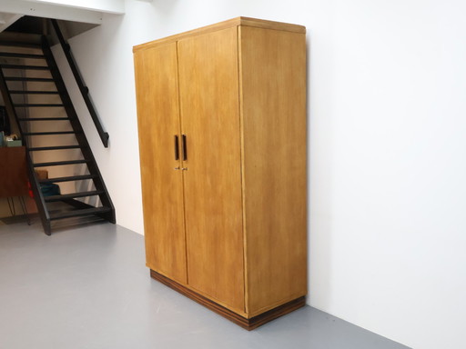 Armoire vintage 2 portes chêne Palissandre