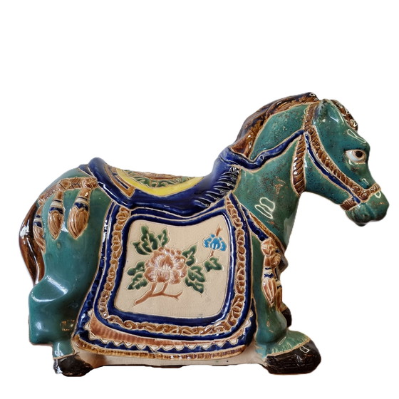 Image 1 of Chinese ceramic horse from the 1950s