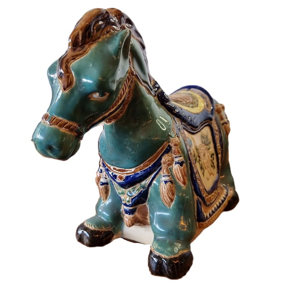 Image 1 of Chinese ceramic horse from the 1950s