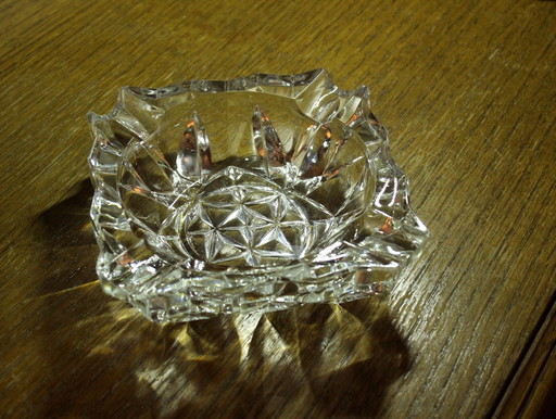 High-quality elegant lead crystal ashtray - Vintage