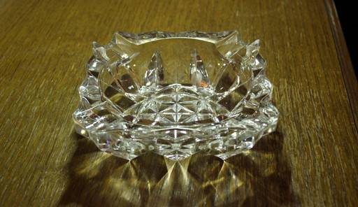 High-quality elegant lead crystal ashtray - Vintage