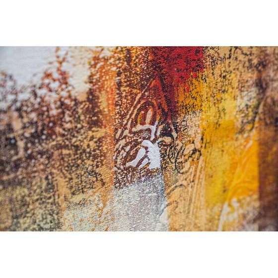 Image 1 of Dipinto acrilico vintage su tela, Italia 2000