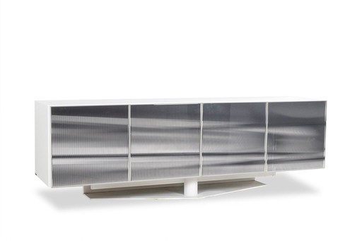 Roche Bobois. Cinétique" black and white sideboard. 1990's.