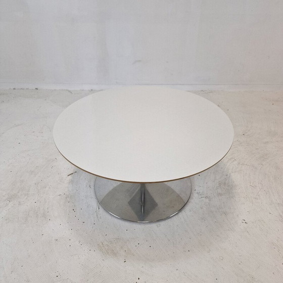 Image 1 of Vintage "Circle" coffee table in wood and metal by Pierre Paulin for Artifort, 1960