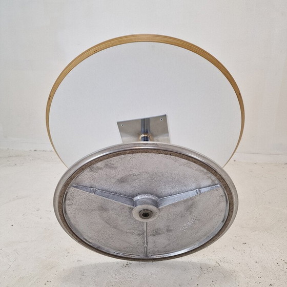 Image 1 of Vintage "Circle" coffee table in wood and metal by Pierre Paulin for Artifort, 1960
