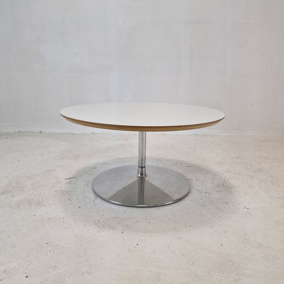 Image 1 of Vintage "Circle" coffee table in wood and metal by Pierre Paulin for Artifort, 1960