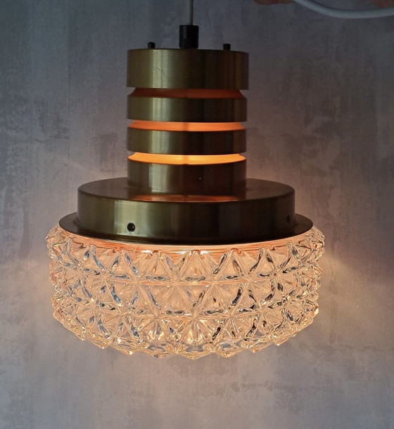 Image 1 of Swedish Crystal Pendant Lamp