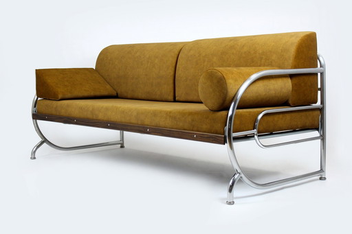 Hynek Gottwald Tubular Chrome & Steel Sofa