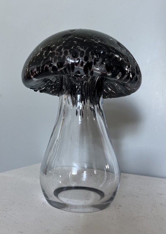 Image 1 of Oggetto in vetro a forma di fungo dal design vintage