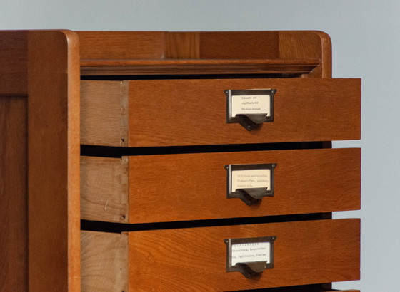 Image 1 of Vintage Oak Drawers/Archive Cabinet