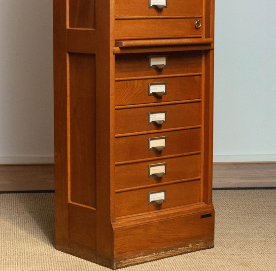 Image 1 of Vintage Oak Drawers/Archive Cabinet