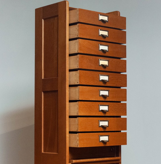 Image 1 of Vintage Oak Drawers/Archive Cabinet