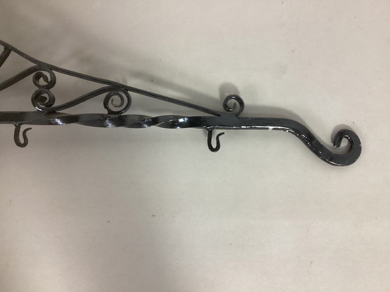 Image 1 of Art Nouveau Sign Holder Metal Art Nouveau.