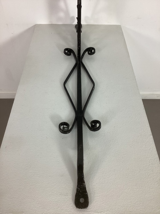 Image 1 of Art Nouveau Sign Holder Metal Art Nouveau.