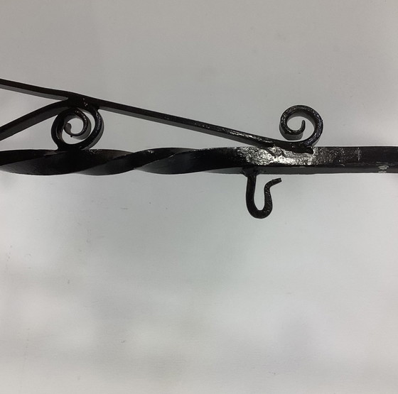 Image 1 of Art Nouveau Sign Holder Metal Art Nouveau.