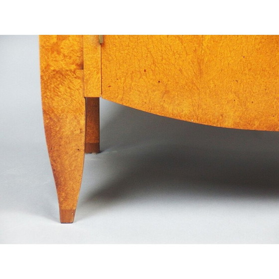 Image 1 of Vintage art deco burr wood display case by André Arbus, France 1930
