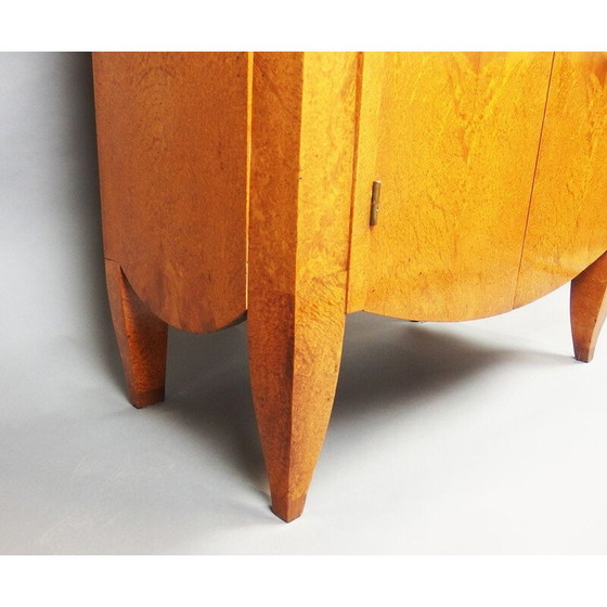 Image 1 of Vintage art deco burr wood display case by André Arbus, France 1930