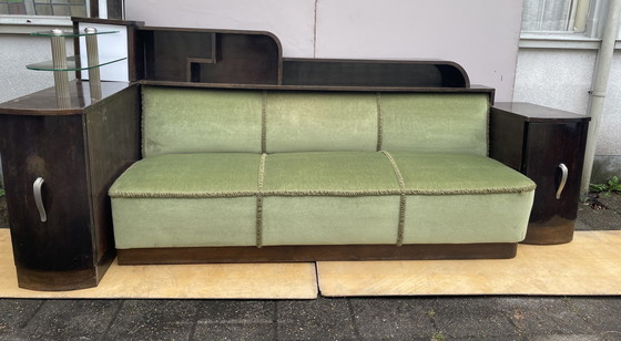 Image 1 of Art Deco Cosy Corner Bed Bench