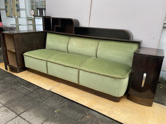 Image 1 of Art Deco Cosy Corner Bed Bench