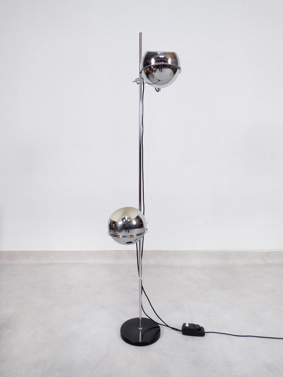 Image 1 of Thonet S35 chair and Gepo chrome floor lamp