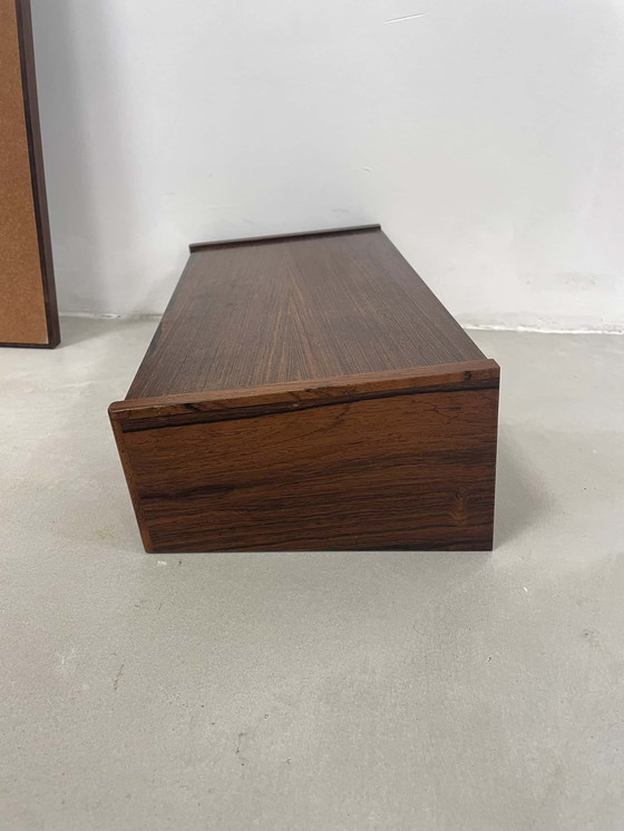 Image 1 of Mirror with wall cabinet in rosewood