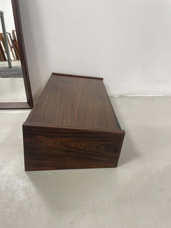 Image 1 of Mirror with wall cabinet in rosewood