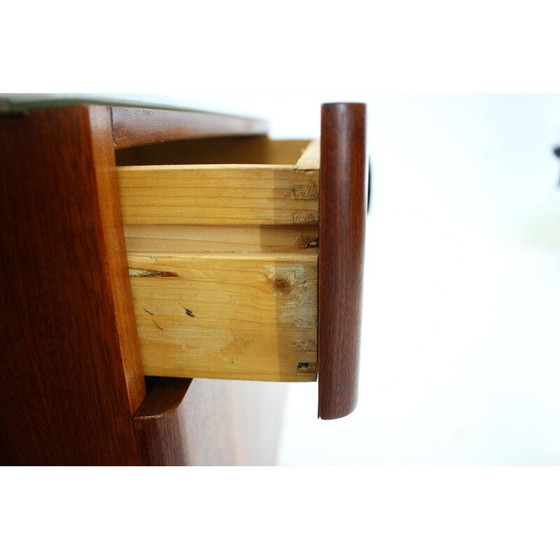 Image 1 of Pair of vintage mahogany night stands by Jindrich Halabala, Czechoslovakia 1950s