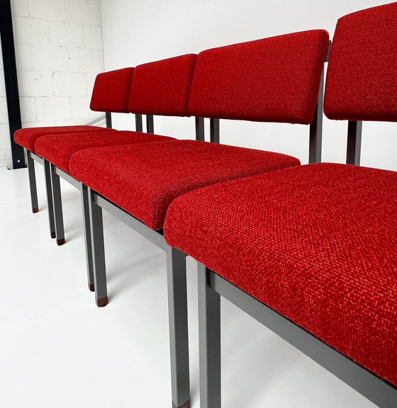 Image 1 of Ensemble de 4 chaises de salle à manger Pali par Louis van Teeffelen, 1960s