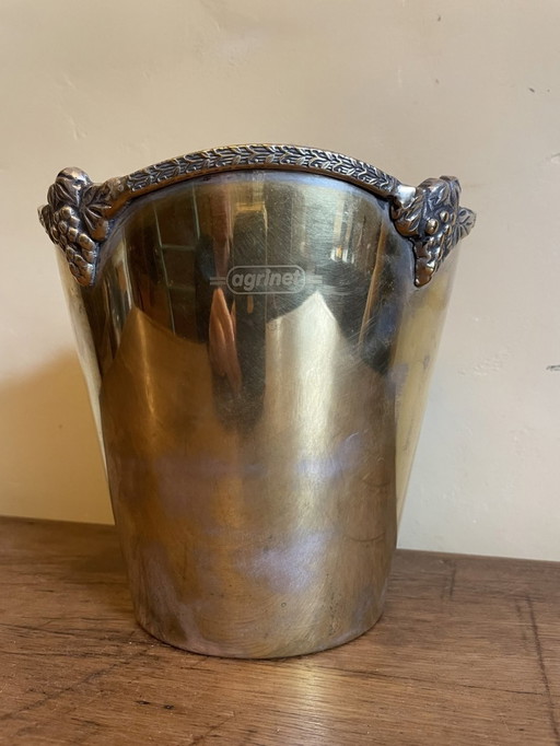 Silver plated Champagne cooler Wine cooler Agrinet French