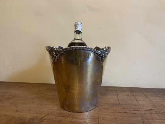 Image 1 of Silver plated Champagne cooler Wine cooler Agrinet French