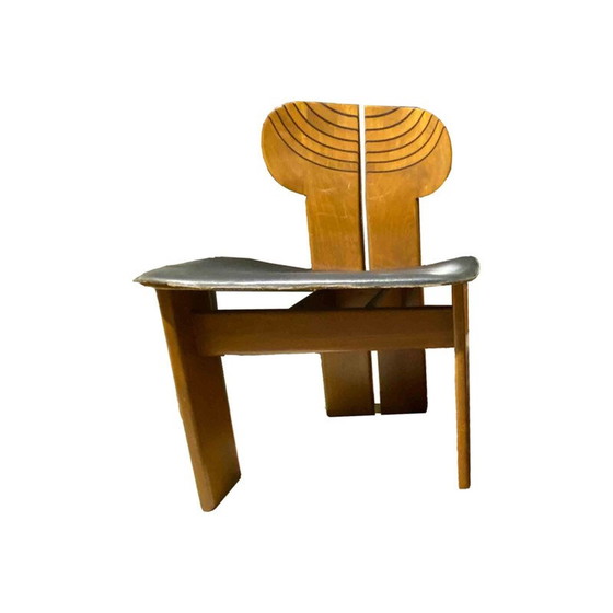 Image 1 of Set of 4 vintage Africa dining chairs by Afra and Tobia Scarpa for Maxalto, 1976