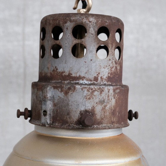 Image 1 of Vintage Mercury glass pendant lamp by Zeiss Ikon, Germany 1930s