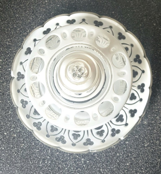 Image 1 of 2X Piastra in vetro con coperchio