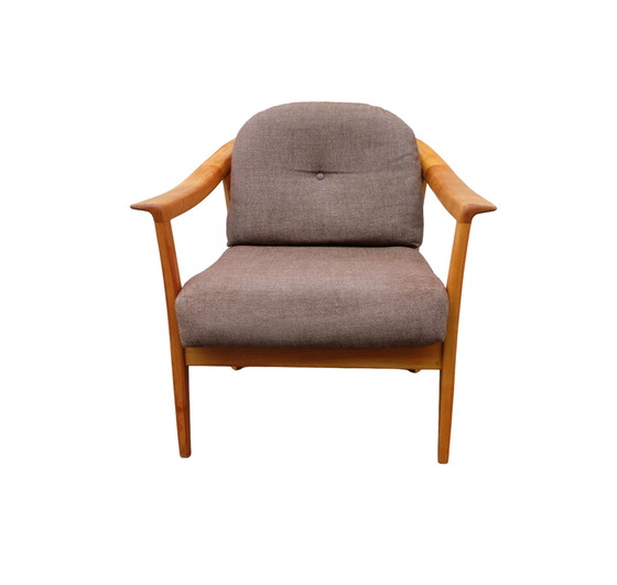 Image 1 of Wilhelm Knoll vintage armchair cherry wood 60s