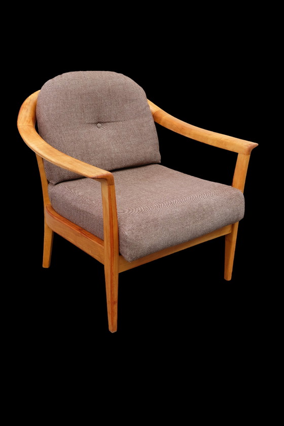 Image 1 of Wilhelm Knoll vintage armchair cherry wood 60s