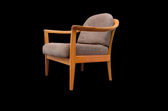 Image 1 of Wilhelm Knoll vintage armchair cherry wood 60s