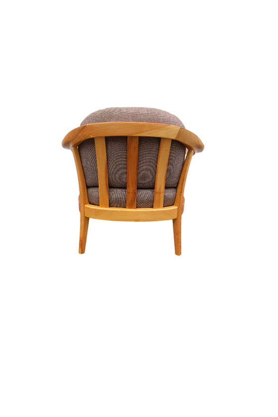 Image 1 of Fauteuil vintage Wilhelm Knoll cerisier années 60