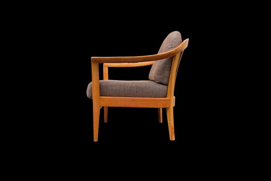 Image 1 of Fauteuil vintage Wilhelm Knoll cerisier années 60