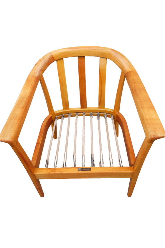 Image 1 of Fauteuil vintage Wilhelm Knoll cerisier années 60