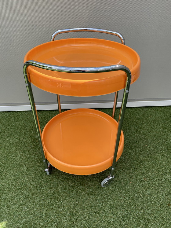 Image 1 of Space age serving trolley