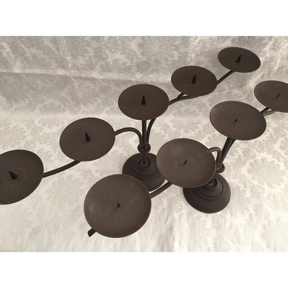 Image 1 of Vintage candlestick in cast iron