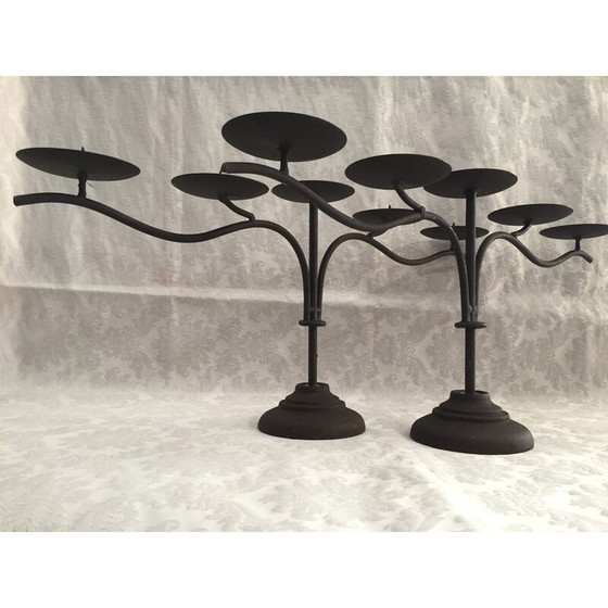 Image 1 of Vintage candlestick in cast iron