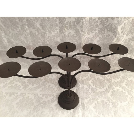 Image 1 of Vintage candlestick in cast iron