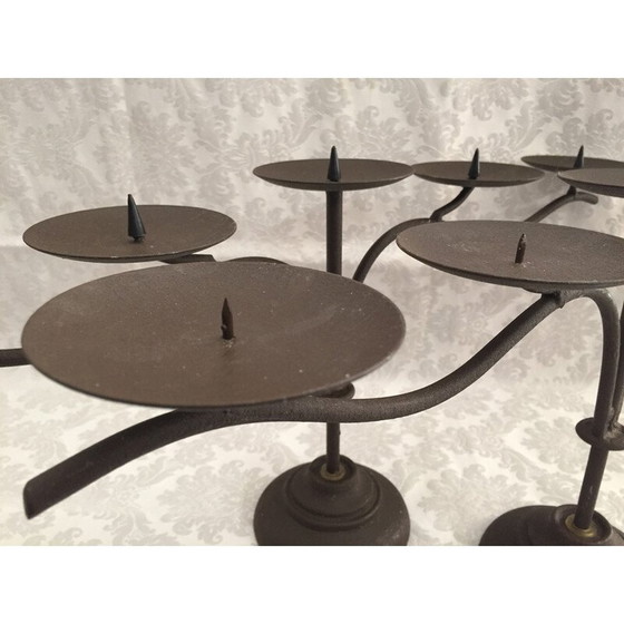 Image 1 of Vintage candlestick in cast iron