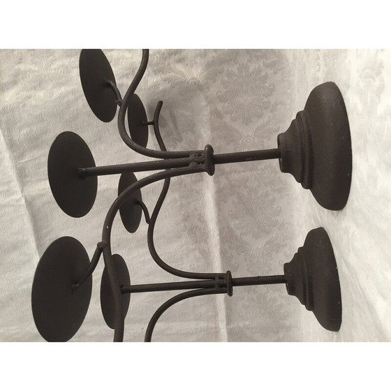 Image 1 of Vintage candlestick in cast iron