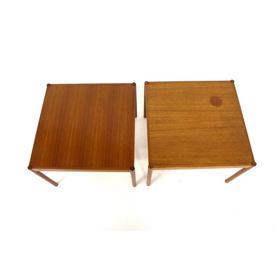 Image 1 of Pair of vintage teak side tables, Sweden 1960