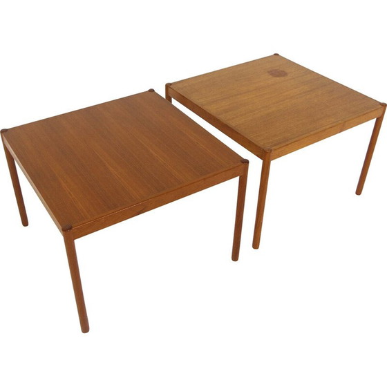 Image 1 of Pair of vintage teak side tables, Sweden 1960