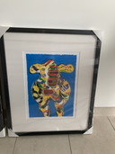 2 serigrafías de Pieter van Diem 'Vacas coloridas'