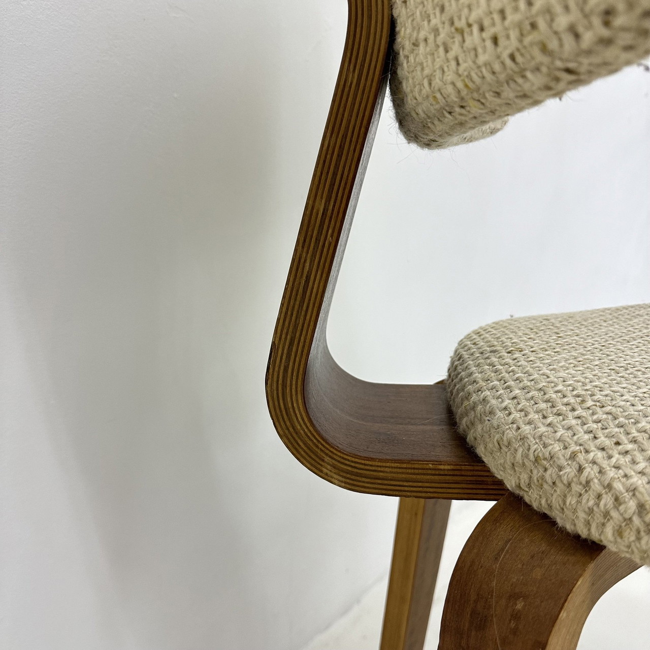 Set Of 4 Mid - Century Modern Cor Alons Plywood Dining Chair Dutch